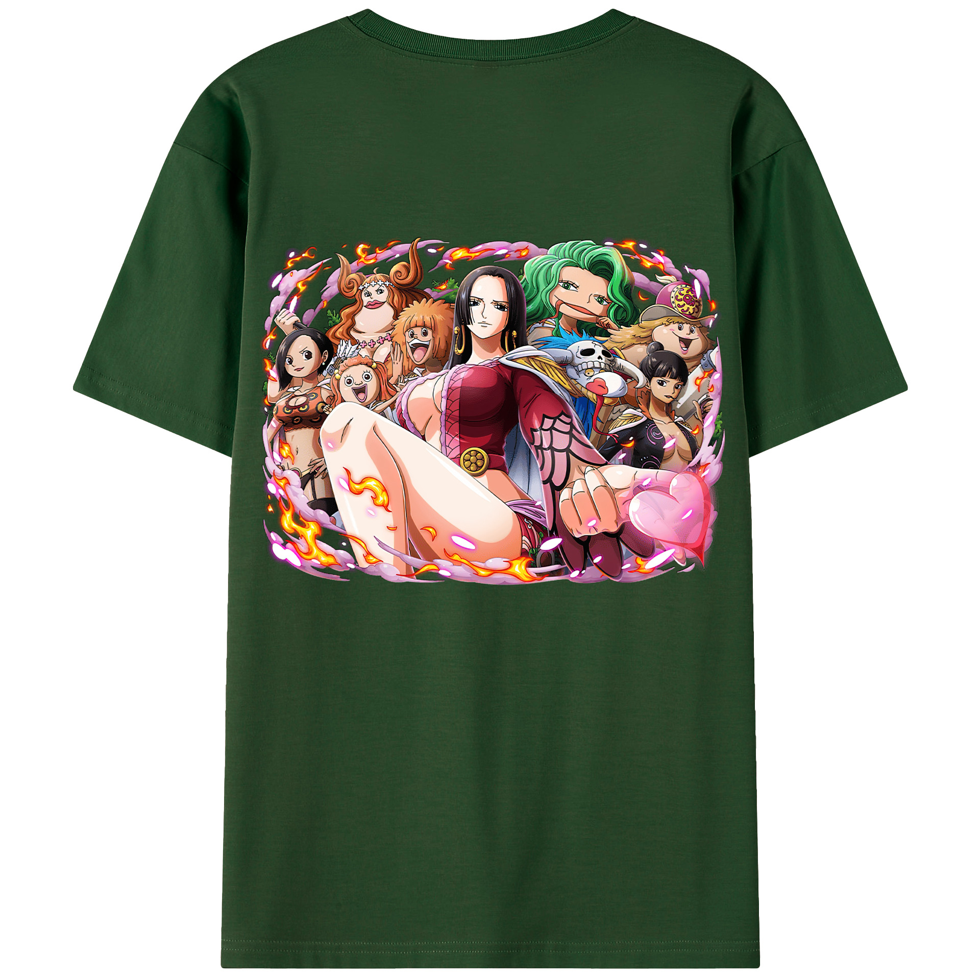ワンピース ボア・ハンコック ONE PIECE Boa·Hancock 綿100％半袖Tシャツ（背面プリント）